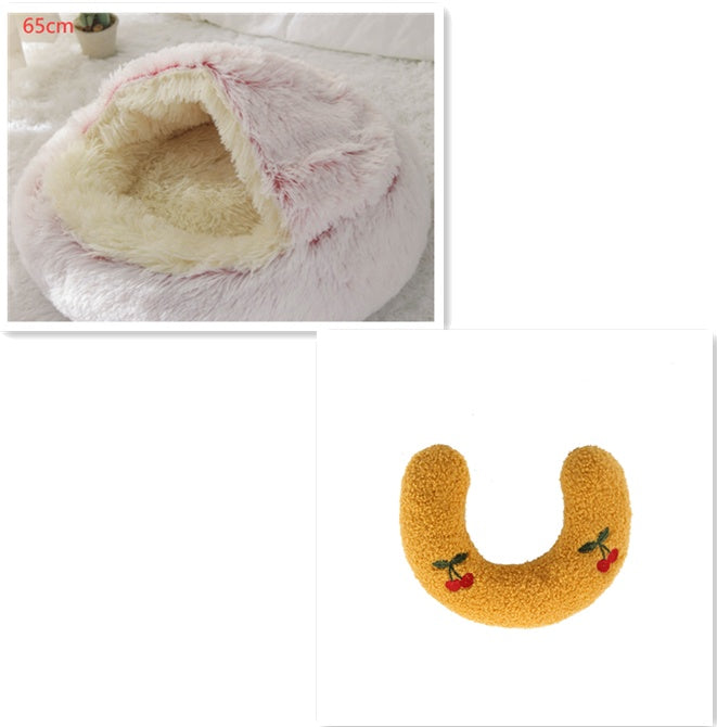 Cozy Nest 2‑in‑1 Winter Pet Bed