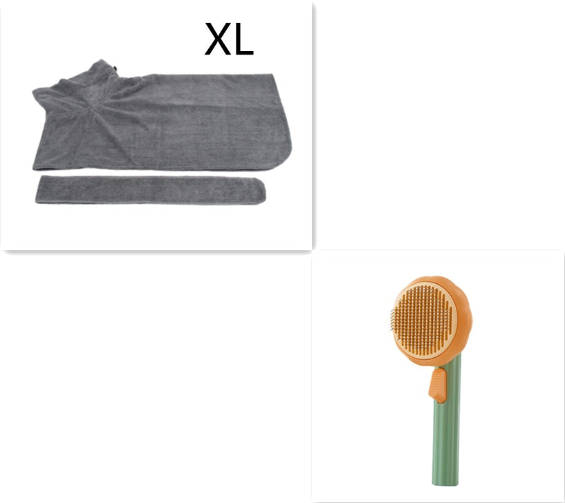 Gentle Self‑Cleaning Steel Wire Cat Brush — Comfort Grooming & Fur‑Free Home