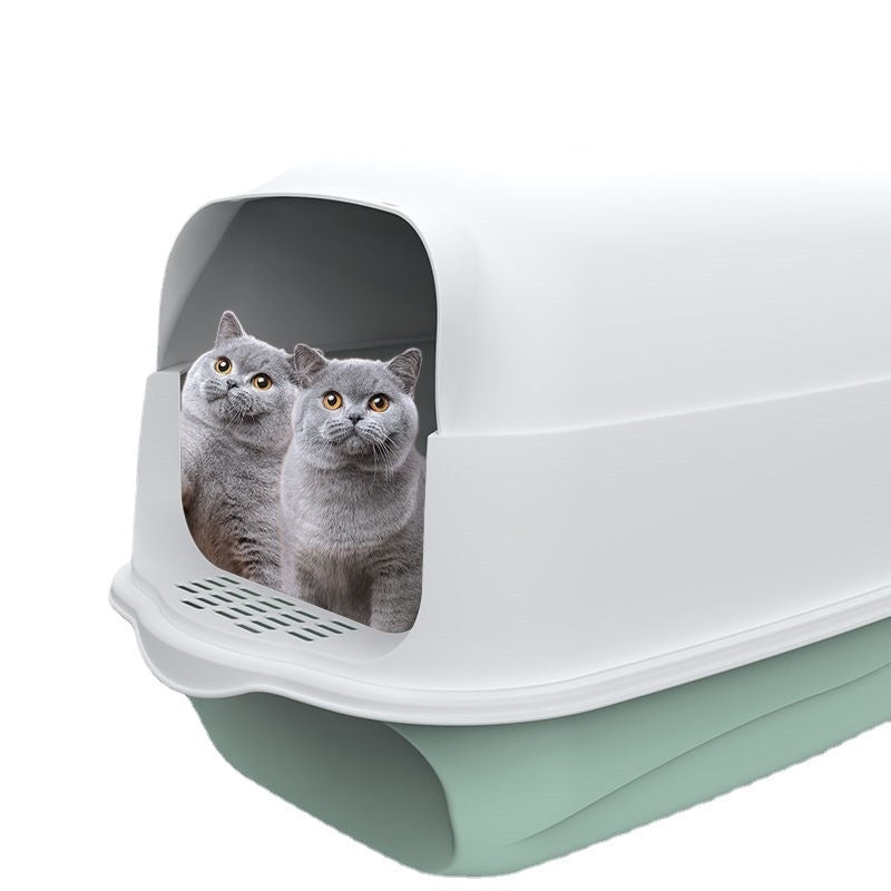 CozyCat Vault – Oversized Fully Enclosed Cat Litter Box