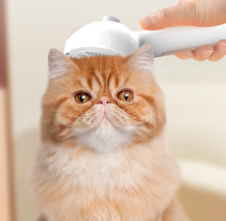 MoistureMist Self-Cleaning Pet Grooming Comb