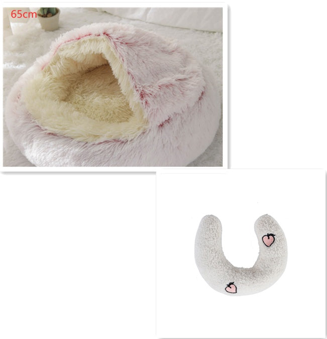 Cozy Nest 2‑in‑1 Winter Pet Bed