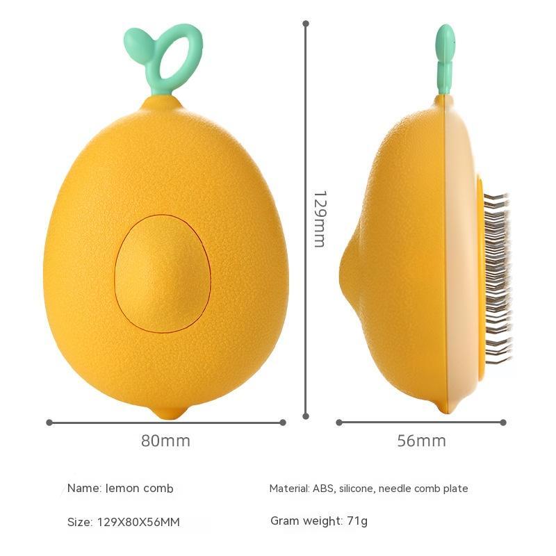 Avocado‑Shaped Pet Hair Remover Brush – Gentle Massage, Easy Cleanup!
