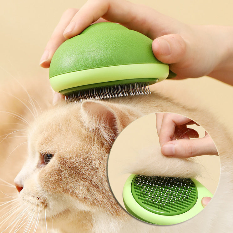 Avocado‑Shaped Pet Hair Remover Brush – Gentle Massage, Easy Cleanup!