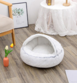 Cozy Nest 2‑in‑1 Winter Pet Bed