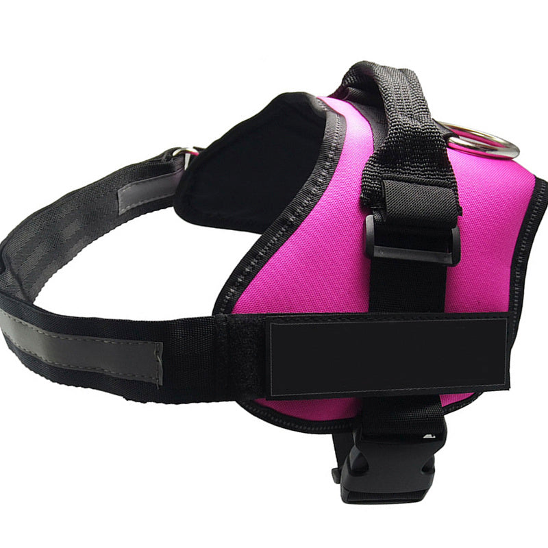 Personalized Reflective No‑Pull Harness — Custom Name Patch & Adjustable Fit