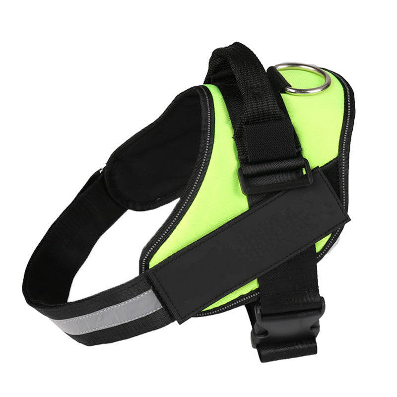 Personalized Reflective No‑Pull Harness — Custom Name Patch & Adjustable Fit