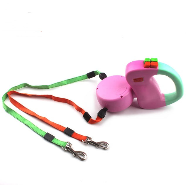 Effortless Dual Dog Walks – Retractable Double Pet Leash