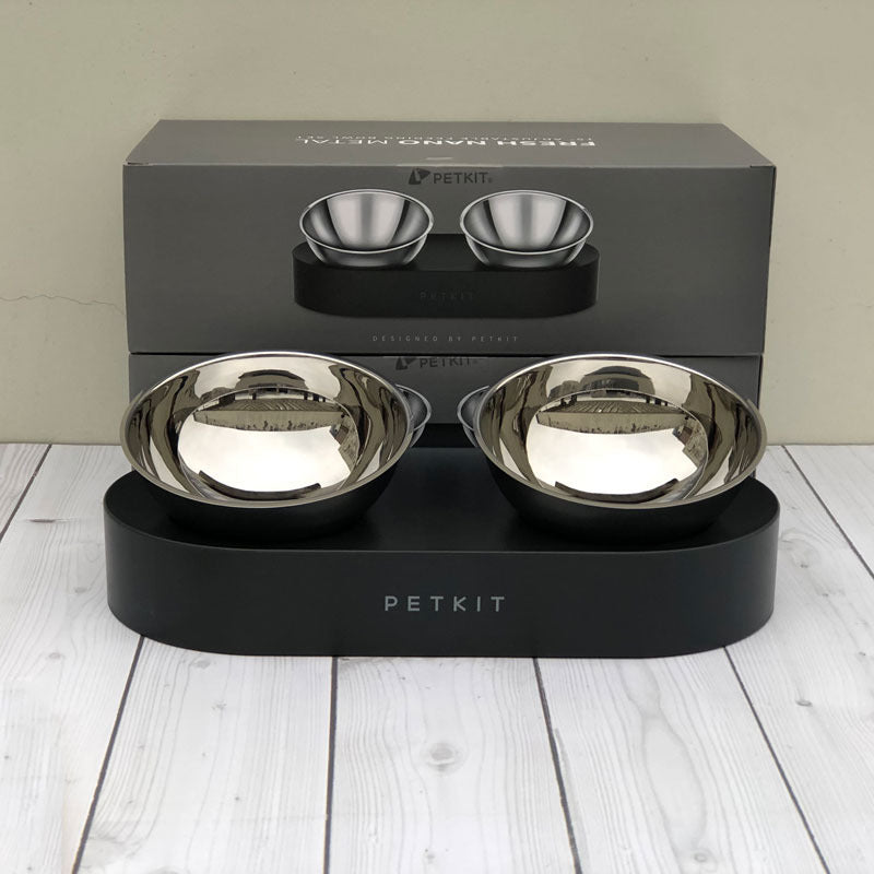 Elevate Mealtime Comfort: Adjustable Stainless Steel Pet Double Bowls