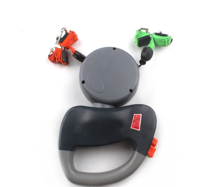 Effortless Dual Dog Walks – Retractable Double Pet Leash