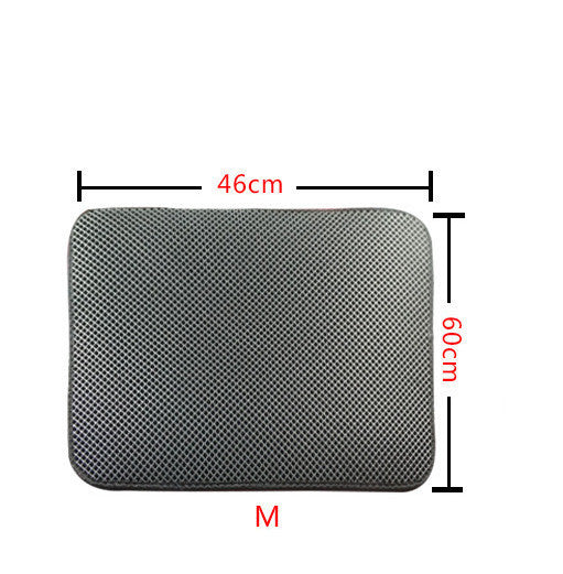 Double-Layer Cat Litter Mat – Keep Floors Clean & Paws Happy