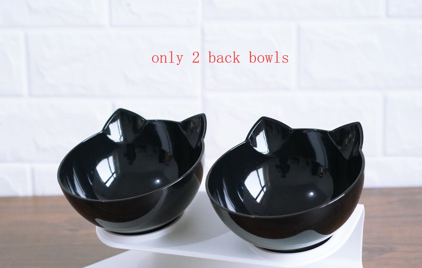 Inclined Transparent Cat‑Ear Bowl for Comfortable & Clean Eating