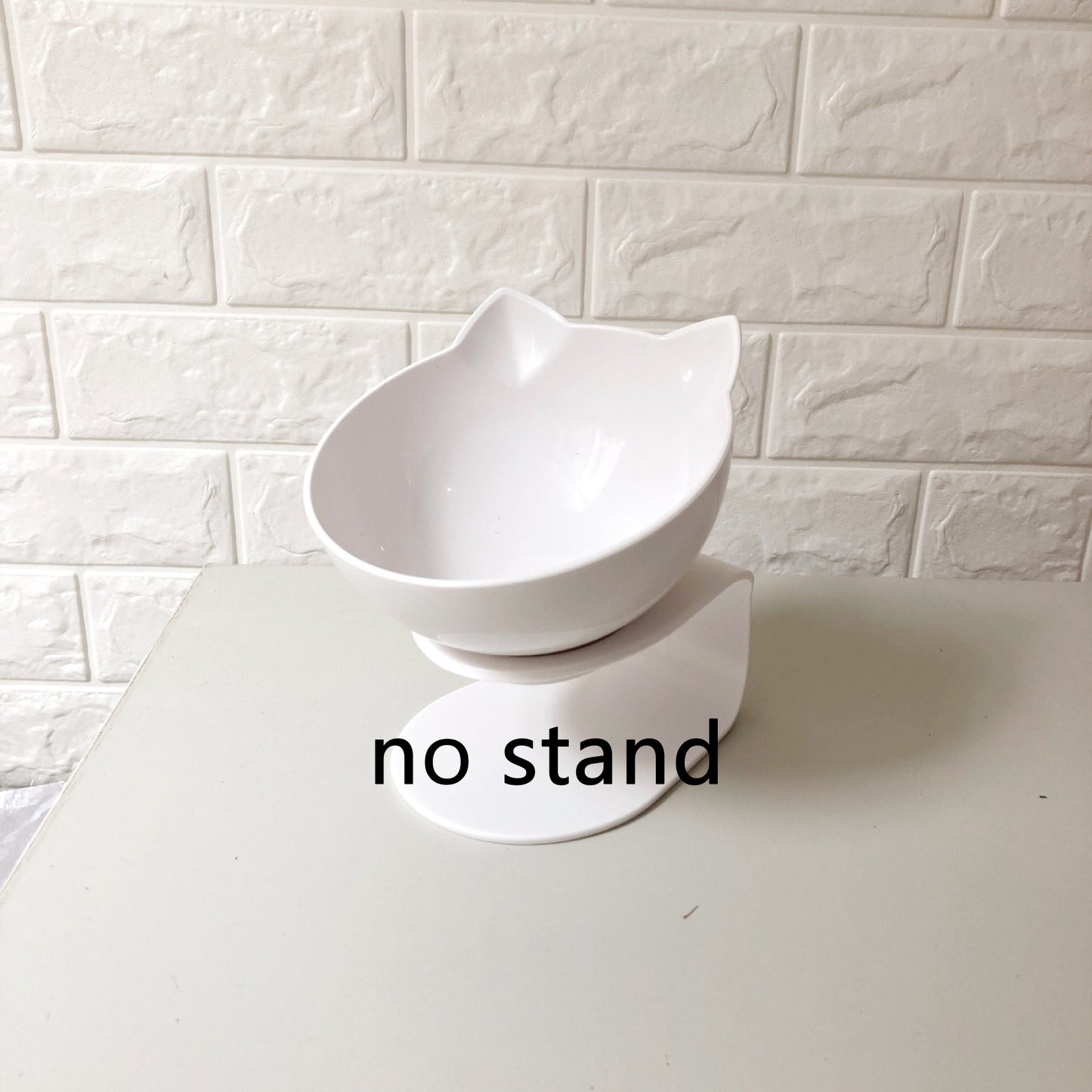 Inclined Transparent Cat‑Ear Bowl for Comfortable & Clean Eating