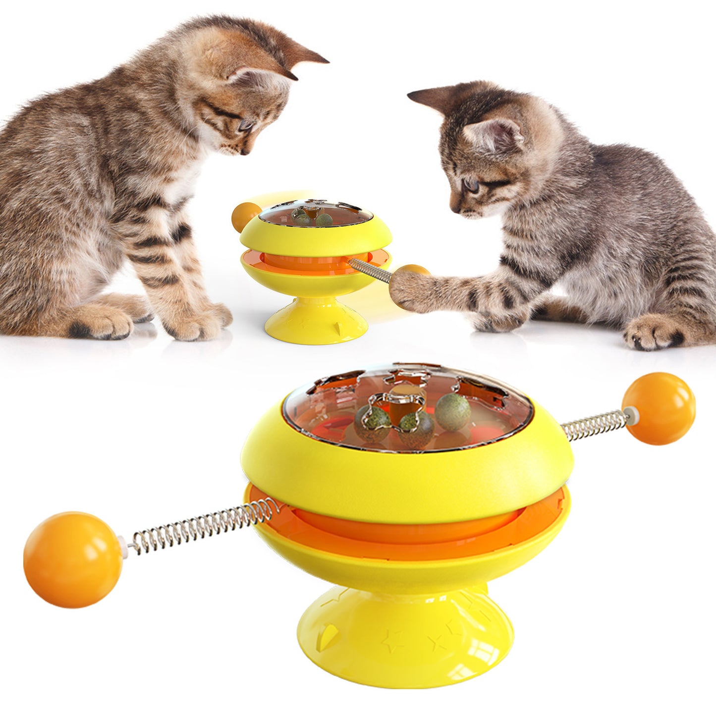 Rotating Catnip Tumbler Toy – Self‑Entertaining Interactive Kitty Spinner