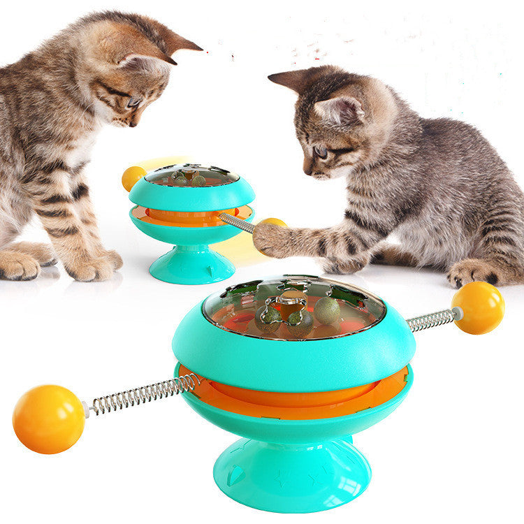 Rotating Catnip Tumbler Toy – Self‑Entertaining Interactive Kitty Spinner