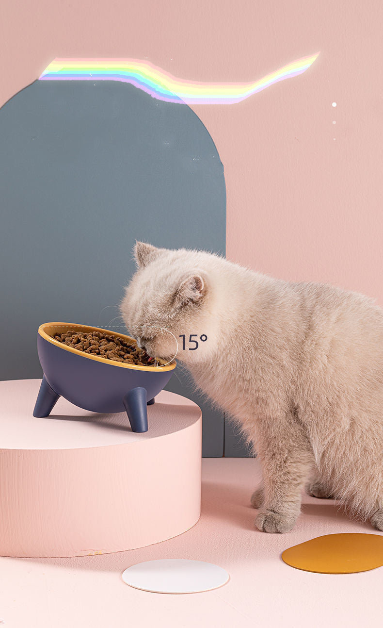 Nordic Elevated Pet Feeding Bowl with Stand – Ergonomic Design for Cats, Dogs & Rabbits