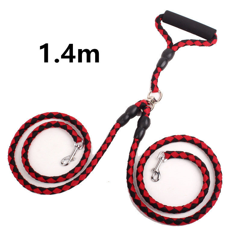 Double‑Ended Traction Rope – Walk Two Dogs with One Hand