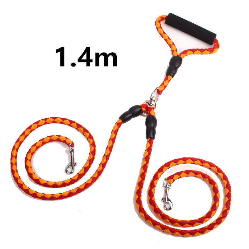 Double‑Ended Traction Rope – Walk Two Dogs with One Hand