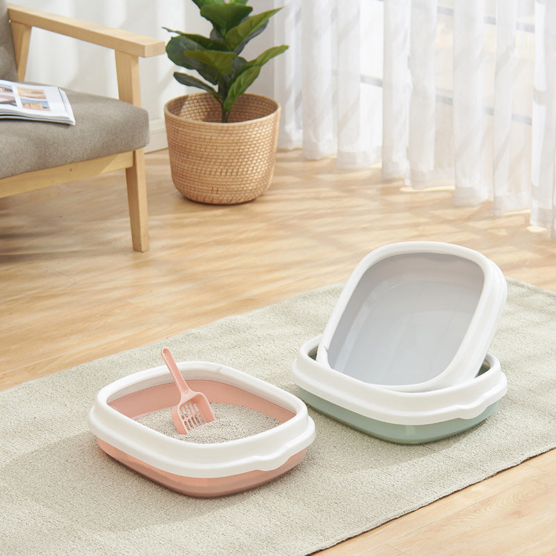 Spacious Anti‑Splash Detachable Cat Litter Box – Less Mess, More Comfort
