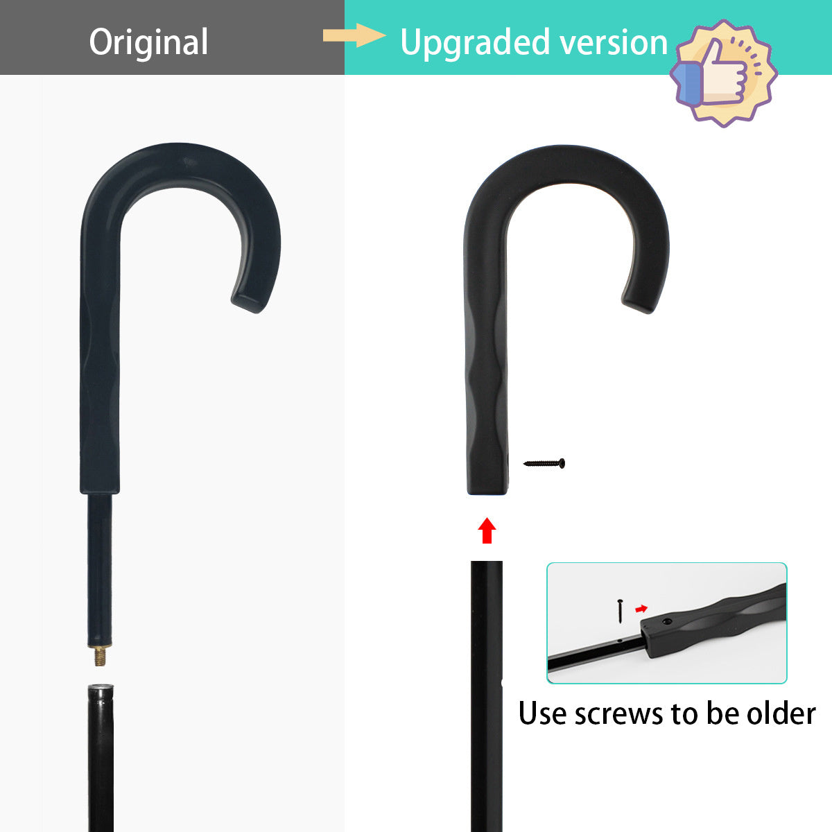 Premium Transparent Dog Umbrella with Built‑In Traction Chain