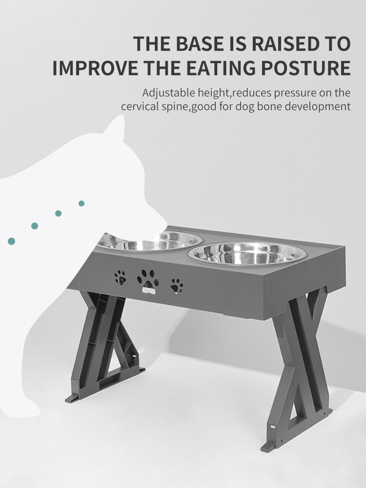 Portable Stainless‑Steel Pet Feeder