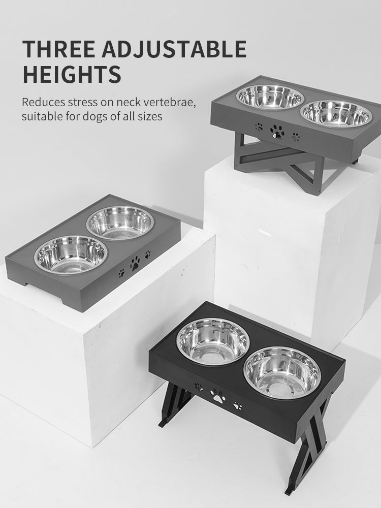 Portable Stainless‑Steel Pet Feeder