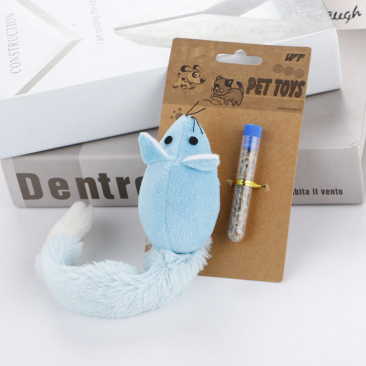 Long‑Tail Teaser Mouse – Irresistible Chase Toy for Happy, Active Cats
