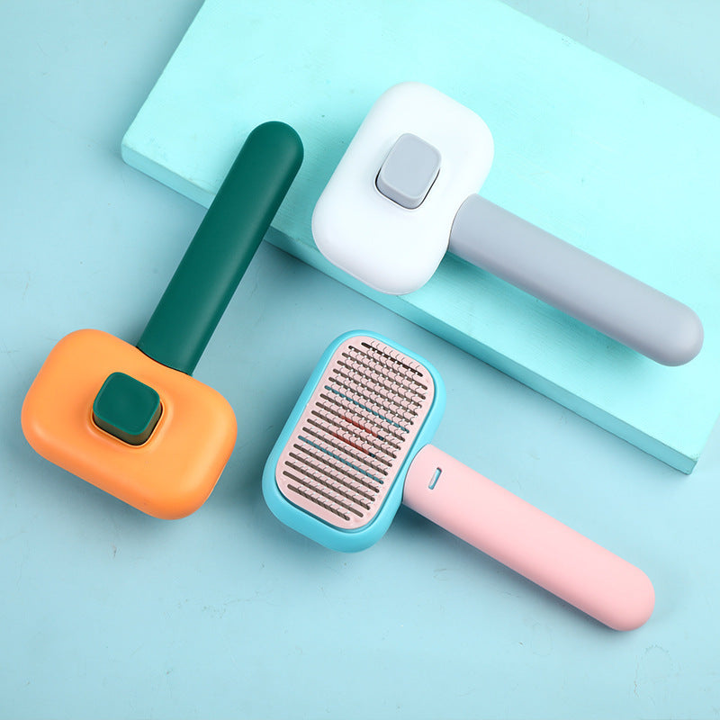 Knot‑Free Grooming Growth Brush – Stress‑Free Bonding for Cats & Dogs