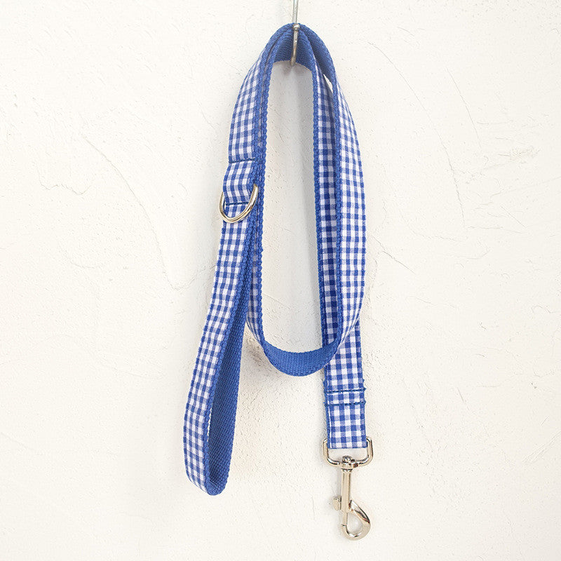 Blue Check Pet Leash – Freedom & Peace of Mind
