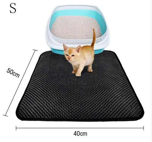 Double-Layer Cat Litter Mat – Keep Floors Clean & Paws Happy