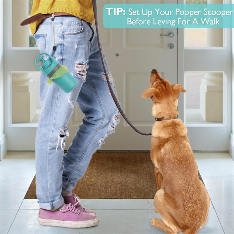 Portable Lightweight Dog Pooper Scooper With Built-in Poop Bag Dispenser Eight-claw Shovel For Pet Toilet Picker Pet Products - Barking Good Deals
