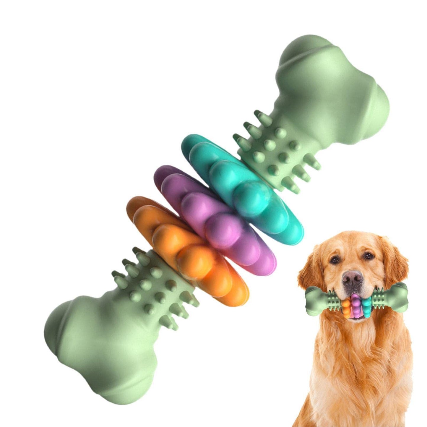 Indestructible TPR Bone – Dental & Anxiety‑Relief Chew Toy