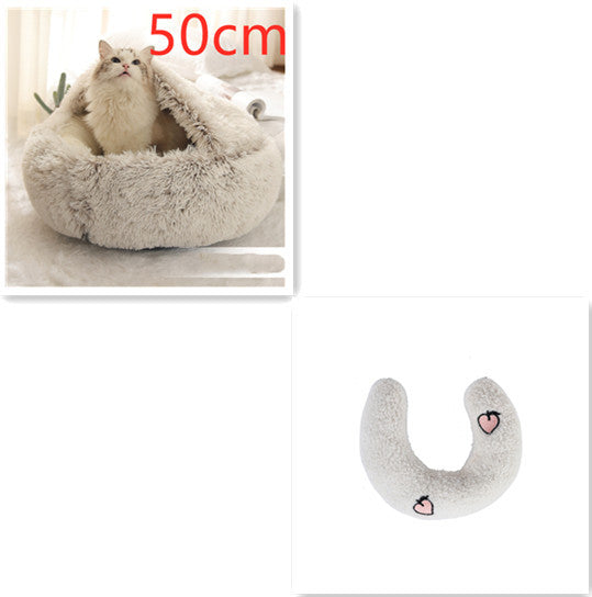 Cozy Nest 2‑in‑1 Winter Pet Bed