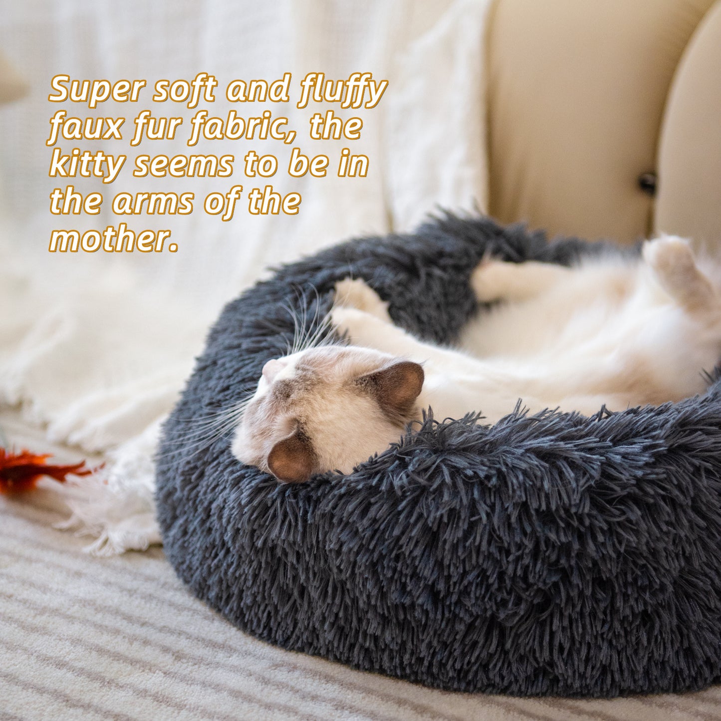 CozyNest 2‑in‑1 Winter Pet Bed