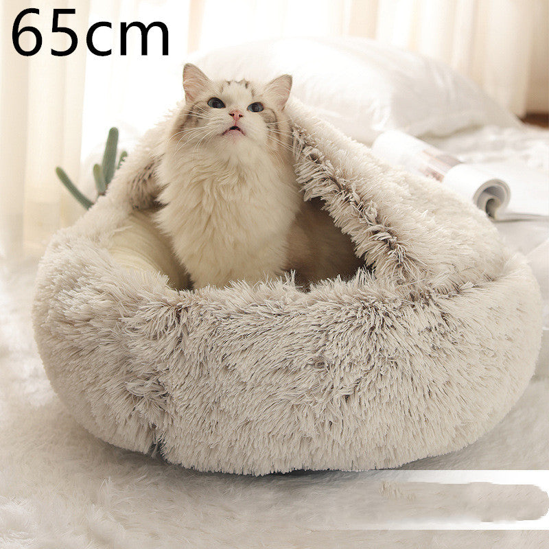 Cozy Nest 2‑in‑1 Winter Pet Bed