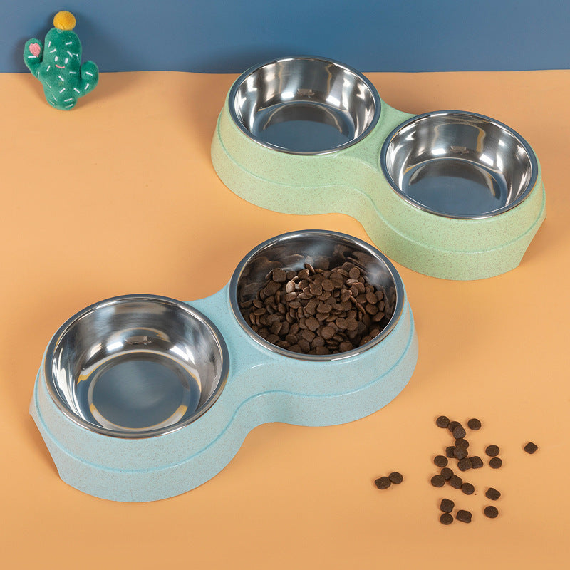 Double Pet Bowl Feeder – Hygienic & Happy Mealtimes