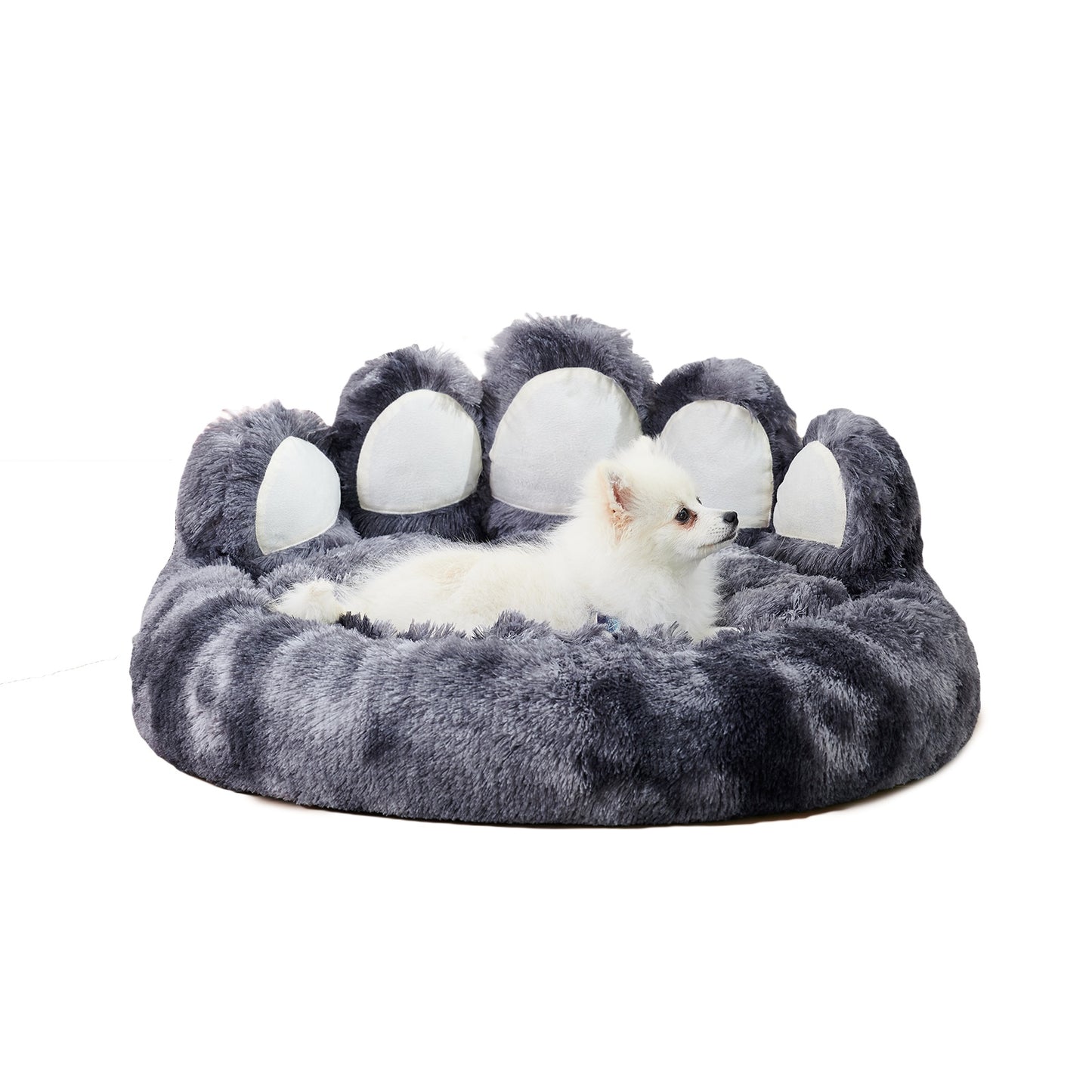 Bear Paw Shape Dog Bed – Plush & Cozy Pet Bed for Small to Medium Dogs