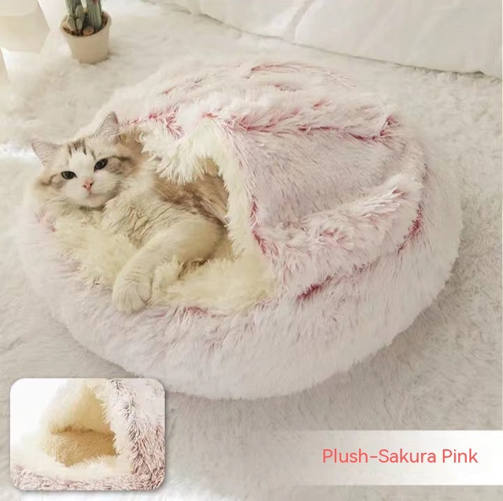 Cozy Nest 2‑in‑1 Winter Pet Bed