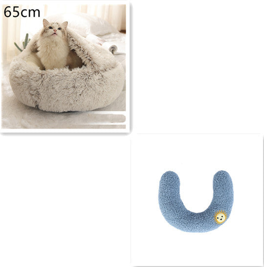 Cozy Nest 2‑in‑1 Winter Pet Bed