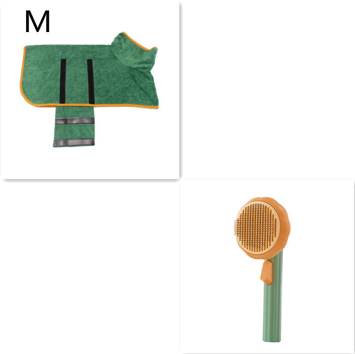 Gentle Self‑Cleaning Steel Wire Cat Brush — Comfort Grooming & Fur‑Free Home