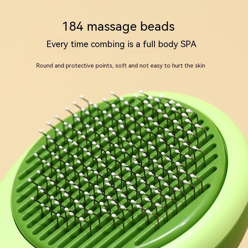 Avocado‑Shaped Pet Hair Remover Brush – Gentle Massage, Easy Cleanup!