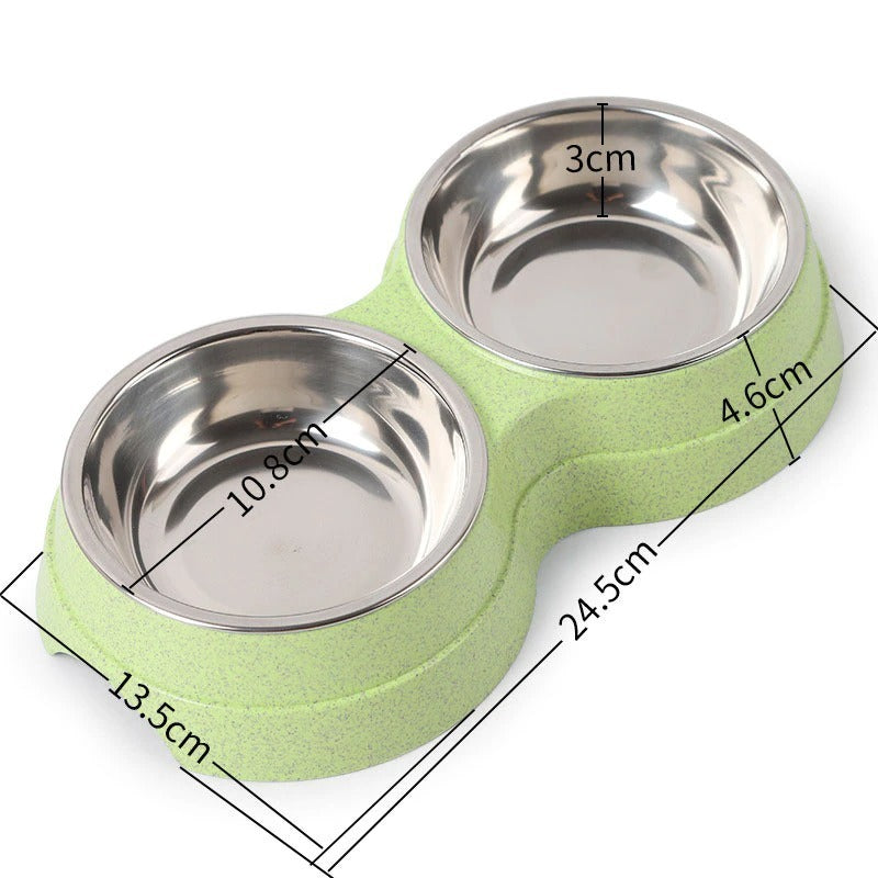 Double Pet Bowl Feeder – Hygienic & Happy Mealtimes