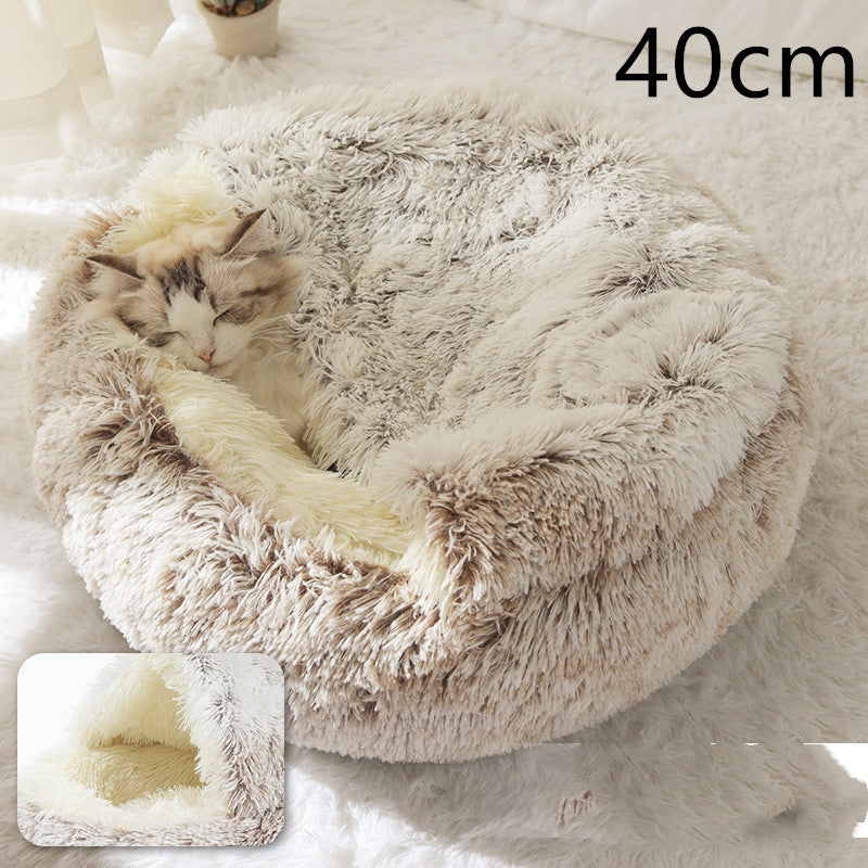 Cozy Nest 2‑in‑1 Winter Pet Bed
