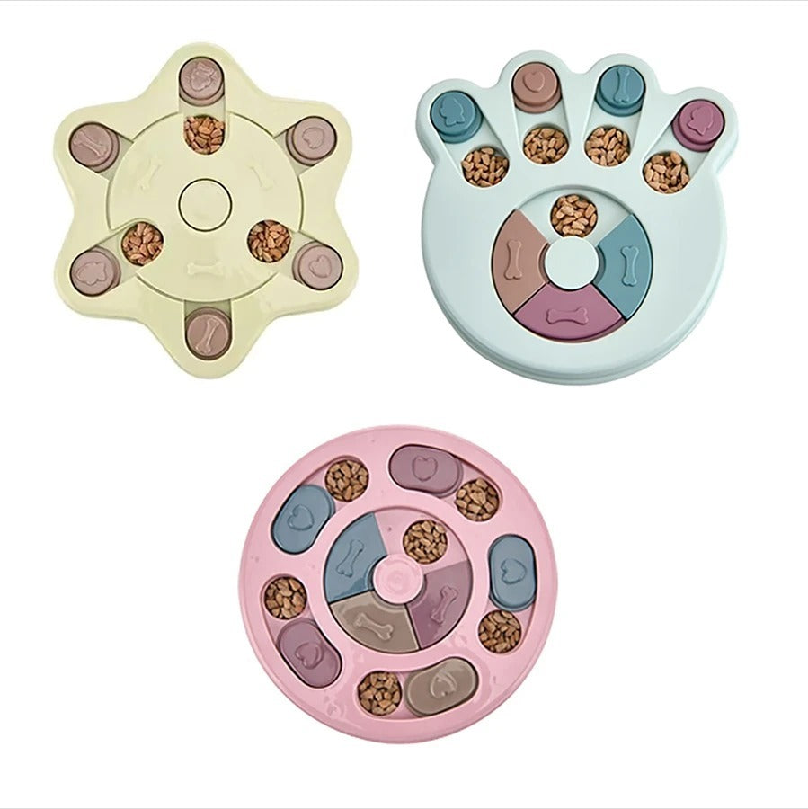 Interactive Dog IQ Puzzle Feeder for Small to Medium Dogs – Slow‑Dispensing Training Toy