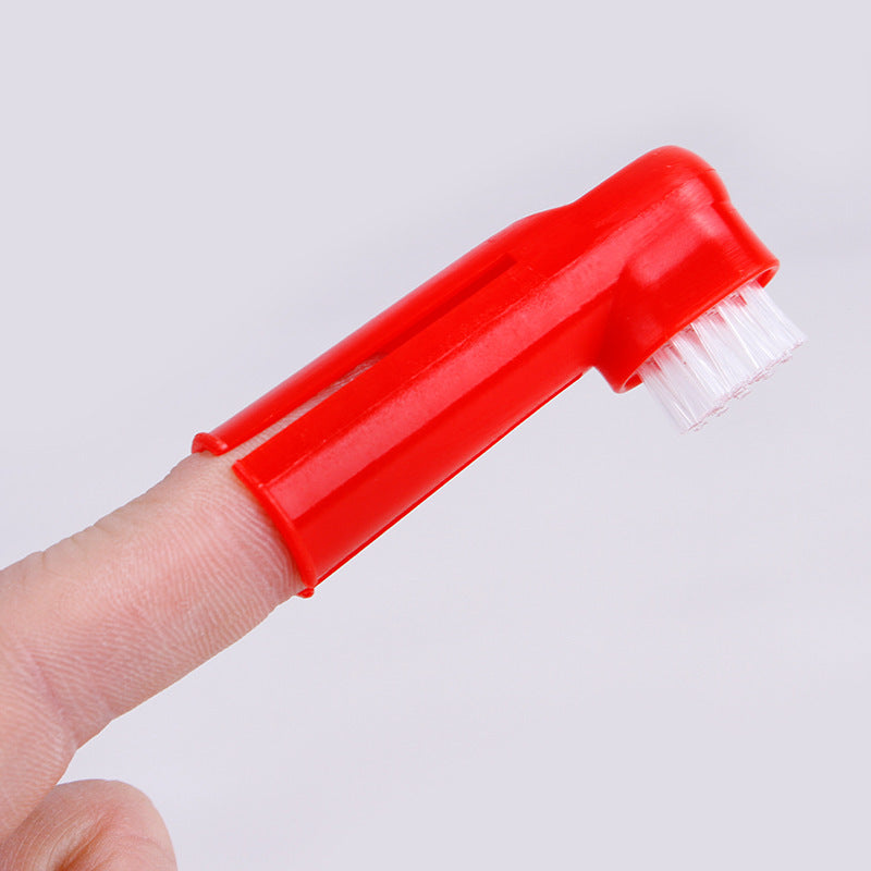Pet Smile Double‑Head Finger Toothbrush Set – Gentle Teeth Cleaning for Dogs & Cats