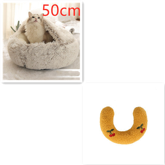 Cozy Nest 2‑in‑1 Winter Pet Bed