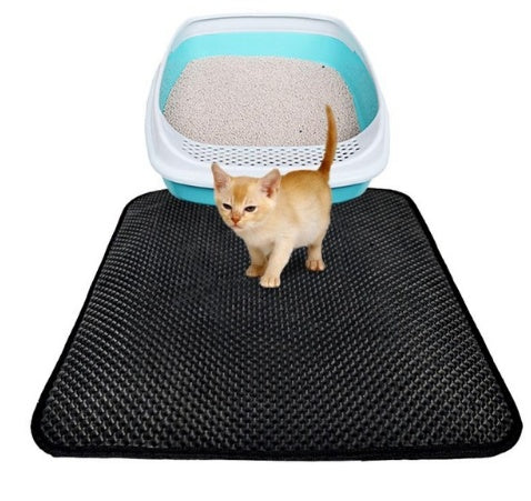 Double-Layer Cat Litter Mat – Keep Floors Clean & Paws Happy