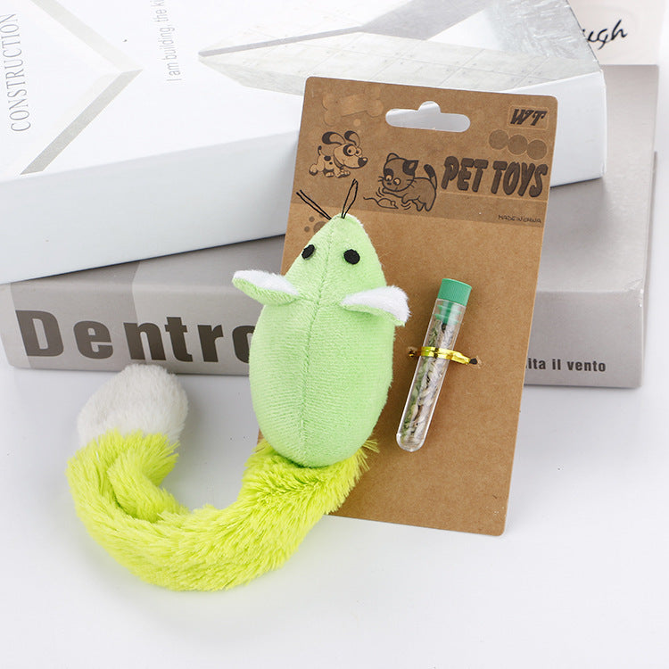 Long‑Tail Teaser Mouse – Irresistible Chase Toy for Happy, Active Cats