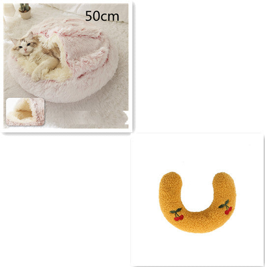 Cozy Nest 2‑in‑1 Winter Pet Bed