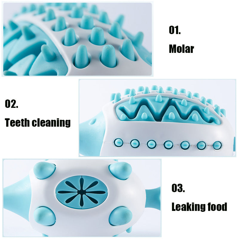 Interactive TPR Food‑Dispensing Dog & Cat Toy – Clean Teething, Smart Play