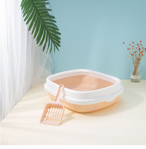 Spacious Anti‑Splash Detachable Cat Litter Box – Less Mess, More Comfort